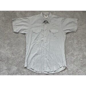 Vintage Ruddock Western Shirt Pearl Snap Classic Made In USA Large Cowboy Rodeo